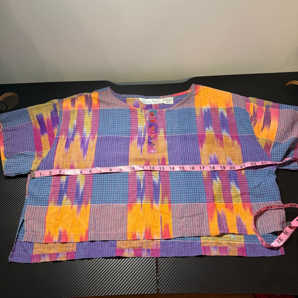 ✨ Vintage Joseph Studio 2-Piece Set Artsy Plaid Top & Midi Skirt Size M 🎨 - Picture 12 of 15